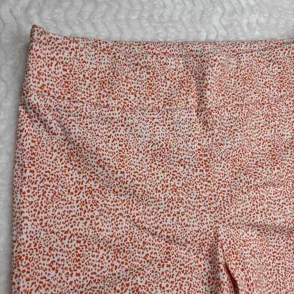 Renuar Women's Size 12 Orange & White Patterned Pants - Picture 3 of 10